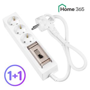 [홈365] 1+1 국산 고용량 멀티탭 3구 0.7m / 에어컨 대용량 건조기 전용 멀티탭