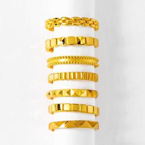 [한국금다이아몬드] 순금 반지 솔렌 컷팅 모음 24K 7종 택 1