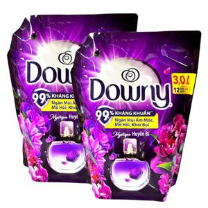 베트남 다우니 고농축 섬유유연제 미스티크 3L 리필 2개