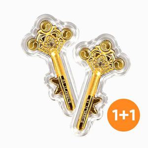 [한국금다이아몬드] [1+1] 순금 선물 골드바 행운 열쇠 24K 0.1g