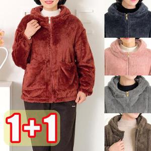 [엄마옷 로즈맘][1+1] 하정후드수면점퍼