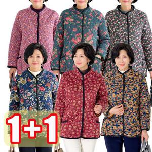 [엄마옷 로즈맘][1+1] 효도꽃기모자켓