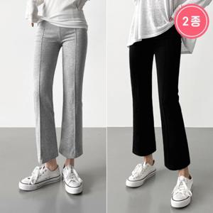 ★2종세트★편안한 이지웨어 부츠컷 레깅스 / V601