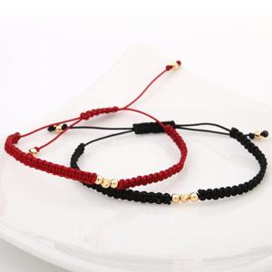 14K 골드볼 매듭팔찌 릴리 끈팔찌 MU124_MU125