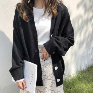 [오노마] ONM 왕단추 여자 니트 가디건 사무실 학교 간절기 패션