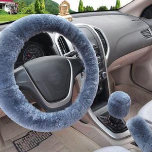 겨울 핸들커버 3종 세트 따뜻하고 포근한 기모 (WA8864D)