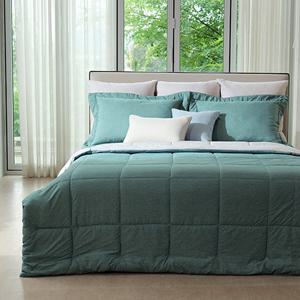 [슈퍼싱글/룸메이트by알레르망]알러지X커버 프랑스산 100% 양모 차렵침구풀세트(SS)