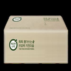 [깨끗한나라]톡톡 뽑아쓰는 무표백 키친타올 100매 6입(소프트팩)
