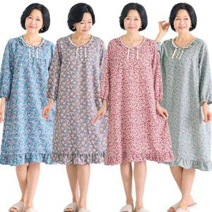 [엄마옷 로즈맘] 미향단추레이스홈웨어원피스