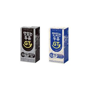 맛있는 두유 GT 검은콩 190ml x 24개 + 고단백 190ml x 24개