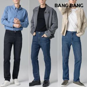 [뱅뱅][뱅뱅] 남성 라이크라 커버핏 데님 3종세트