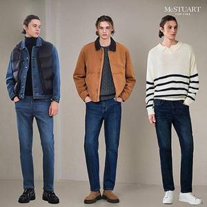 [맥스튜어트]남성 웜기모 릴렉스 데님 3종