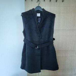 W20928 노카라 벨트 모직 롱조끼 정장 출근룩 하객룩 WFL8DPG