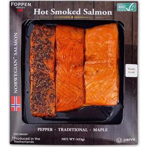 [해핑] 코스트코 FOPPEN 훈제 연어 스테이크 453g(세가지 맛)