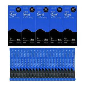 씨드비 물염색 시즌2 프리미엄 새치 커버 염색약 내추럴 블랙 20회분