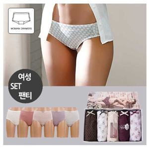 [물랑루즈] 여성 삼각/사각 팬티 3매,5매 SET