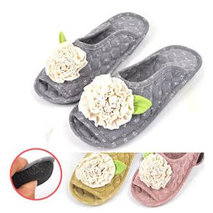 [이중바닥/재구매폭주] 발바닥보호/코사지/플라워 쿠션실내화 1켤레(3컬러 택1)층간소음,어린이집,사무실