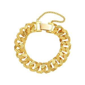 [한국금다이아몬드] 남자 순금 팔찌 팔각 콤비 체인 24K 112.5g 18K장식