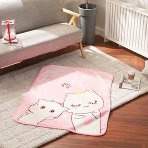 도톰 포근 밍크 극세사 양면 캠핑 차박 사무실 이불 소형 담요 100X130 굿베이비