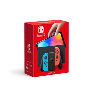 사무용품 닌텐도 스위치 OLED 네온블루 네온레드