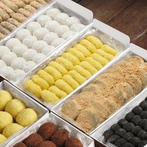 [1+1] 달방아 콩쑥개떡 바나나떡 찹쌀떡 앙금절편 외 2박스(쇼핑백포함)