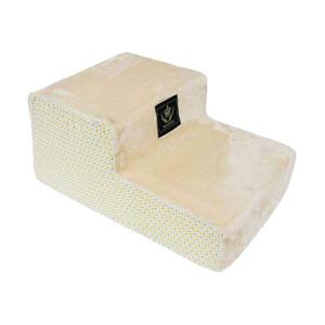 반려동물용품 삼각형 강아지스텝 2단 베이지 애견 계단 발판