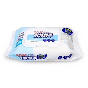 99.9%항균 위생행주(80매 캡형) 주방청소물티슈 주방행주 일회용행주 청소용품