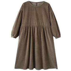 [렐라웨어]코듀로이 루즈핏 라운드넥 원피스