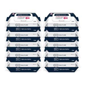 코디 데일리 손소독 물티슈 캡형 50매 10팩