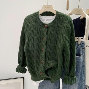 [유니제이] 루티스 꽈배기 가디건