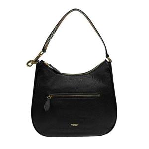 버버리 호보 숄더백 81046821 그레인 레더 블랙