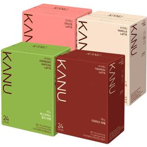 맥심 카누 돌체라떼 24T+바닐라라떼24T+말차라떼24T+티라미수라떼24T