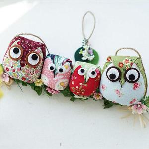 가렌드 부엉이 4마리 가랜드 장식 집꾸미기 거실 꾸미기 소품