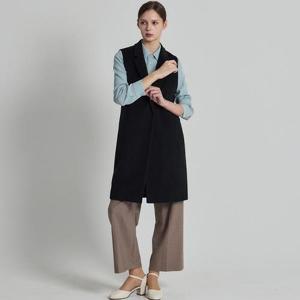 [르오트(LeOT)] 기품있는 포멀 테일러드카라 울블렌디드 롱베스트-사이즈 55~99까지