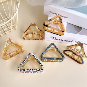 프랑스핀 헤스티아 셀룰로오스 집게핀 삼각 헤어핀 WCAC19C