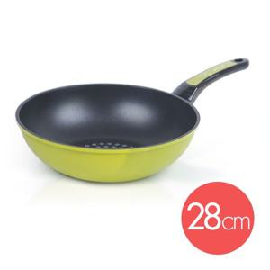 키친아트 바빈 다이아몬드코팅 칼라 궁중팬 28cm