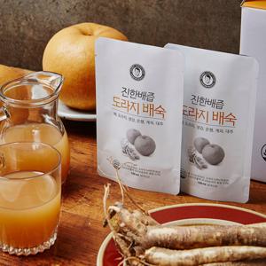 [김재식헬스푸드] 진한 배즙 국내산 도라지배숙 100ml 30팩 x 4박스(총120팩)