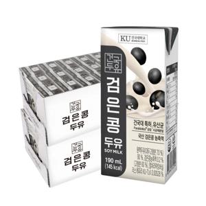 건국두유 검은콩 두유 190ml x 48팩