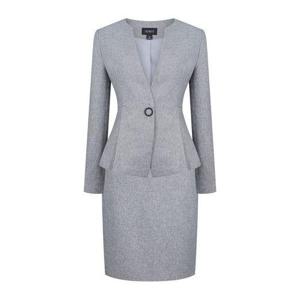 [더웨이나인]링 그레이 여성정장 SET 여자비즈니스캐주얼 H치마 회색정장 치마정장세트 정장스커트 투피..