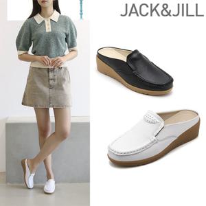 잭앤질 소가죽 웨지 뮬 슬립온(JA3110)