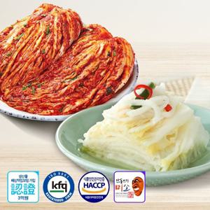 학가산 한정행사 별미김치세트 총10kg (안동포기 5kg 고춧가루만 중국산+봉화 백김치 5kg)