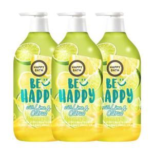 [해피바스]해피바스 스마일바디워시 웰니스 유자라임 900g x3