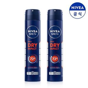 니베아 데오드란트 스프레이 드라이 임팩트 200mlX2개