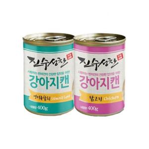 진수성찬 통조림 캔 400g X10개 강아지 영양 간식 WFHYCNZ