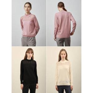 갤러리아_올리비아로렌 반넥 레이스 풀오버 니트 VOBBL4W9211