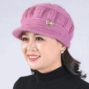 [셀러허브_여성트랜드패션]여성겨울모자 방한모자 하트 양털벙거지 엄마겨울모자 모자 리본 니트모자