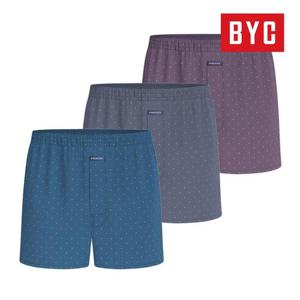 [BYC]BYC 남성 순면 트렁크 팬티 40수 사각박서 3매입 MCG4046
