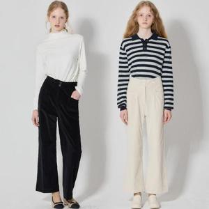 [르오트(LeOT)] 릴렉스 스트레이트핏 코듀로이 팬츠 (3종택일)-사이즈 55~88까지