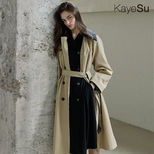 [케이수] 더블 숄 카라 드레스 1종