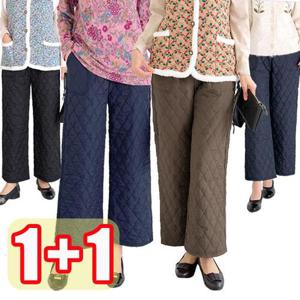 [엄마옷 로즈맘][1+1] 주완밴딩누빔바지